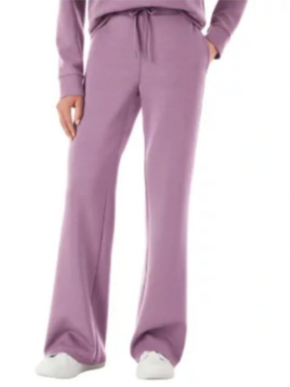 Member’s Mark Womens Size XXXL Luxe Pant Wide Leg Mauve Pink Sandwashed Drawcord